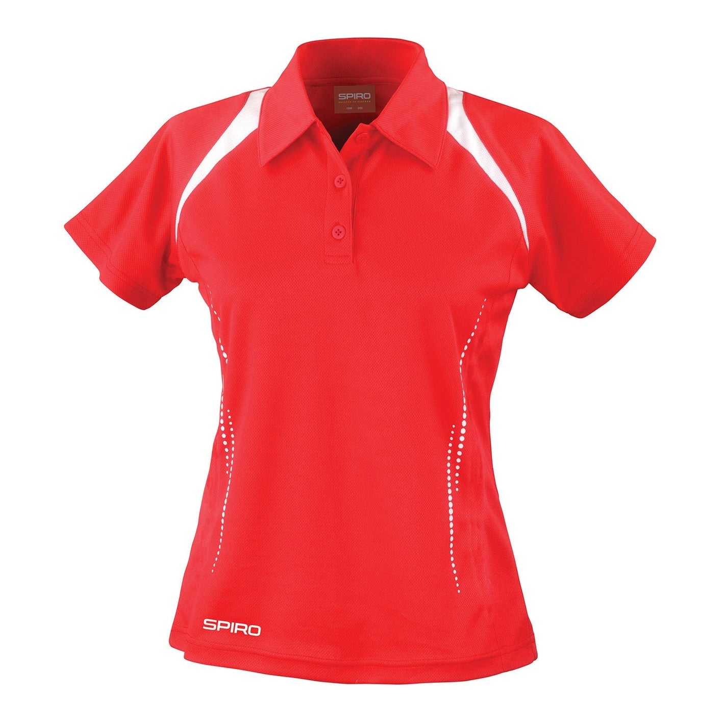 Spiro Women's Team Spirit Polo Cool-Dry Lightweight Breathable Sport Top
