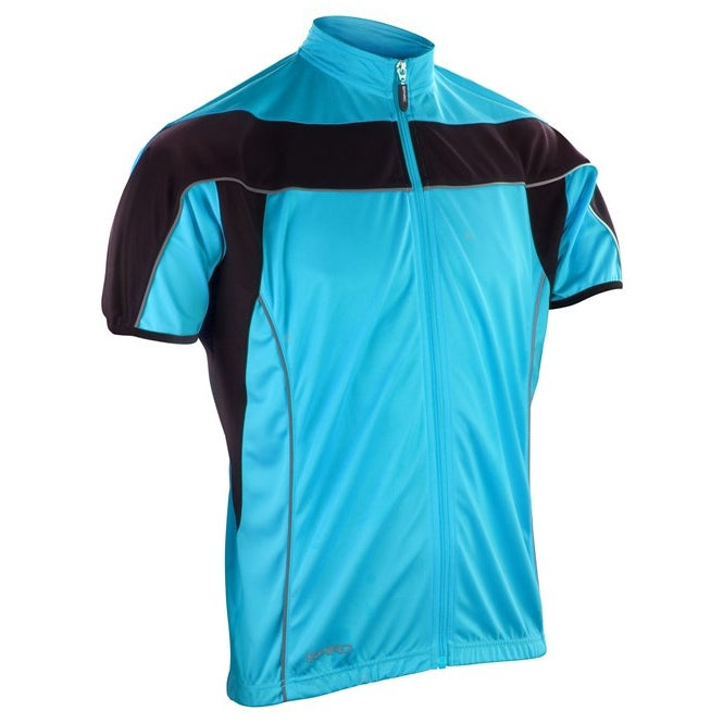 Spiro Full-Zip Cycling Top Lightweight Breathable UV Protection Reflective