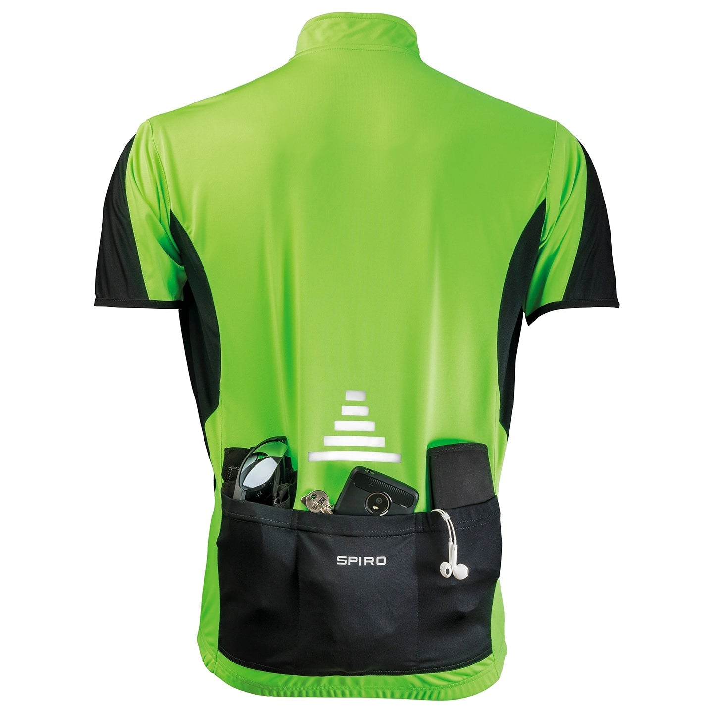 Spiro Full-Zip Cycling Top Lightweight Breathable UV Protection Reflective