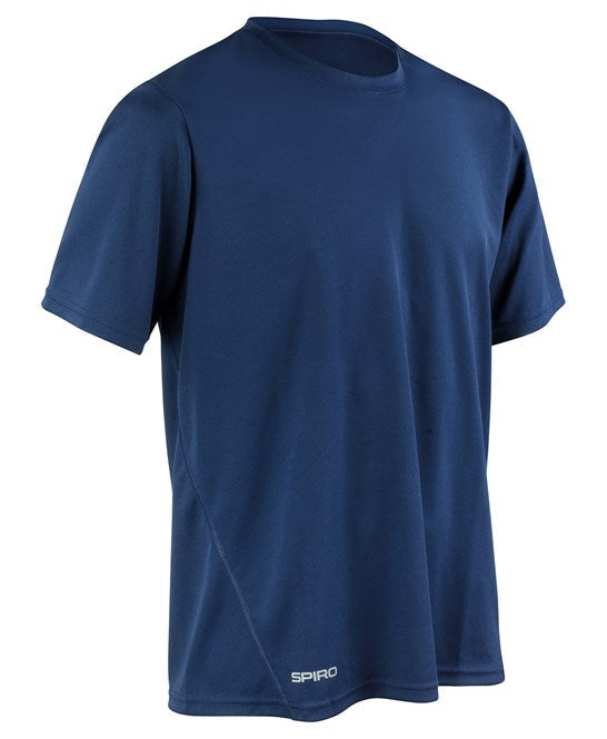 Spiro Quick-Dry Short Sleeve T-Shirt Lightweight Moisture Wicking Athletic Wear