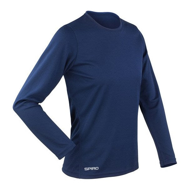 Spiro Women's Quick-Dry Long Sleeve T-Shirt Sport Work Play Flat-Lock Seams
