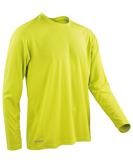 Spiro Quick-Dry Long Sleeve T-Shirt Lightweight Athletic Base Layer S-2XL