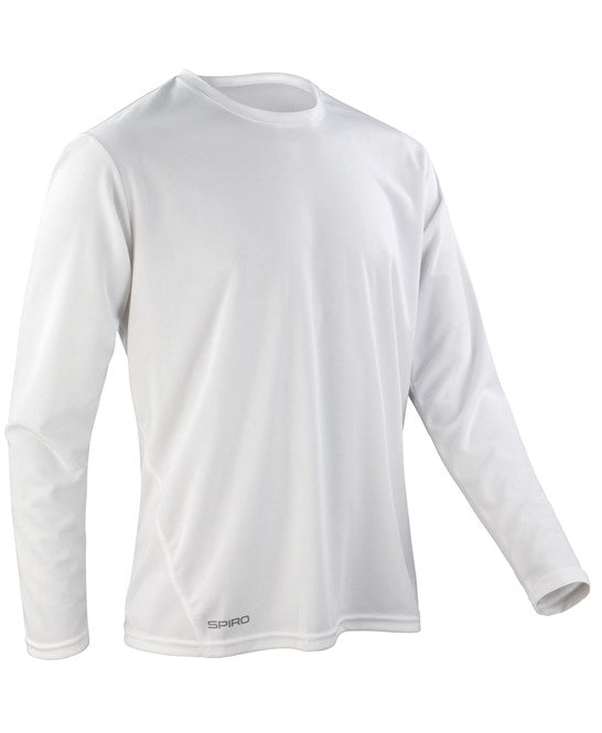 Spiro Quick-Dry Long Sleeve T-Shirt Lightweight Athletic Base Layer S-2XL