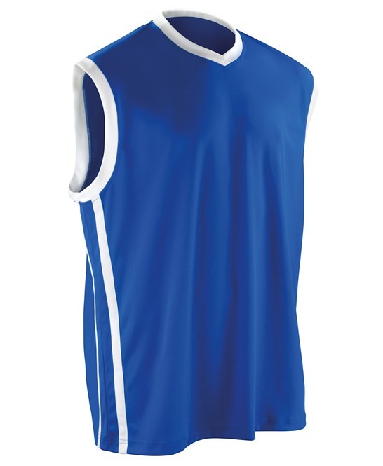 SPIRO Basketball Quick-Dry Top Lightweight Breathable Comfort Fit Sportswear