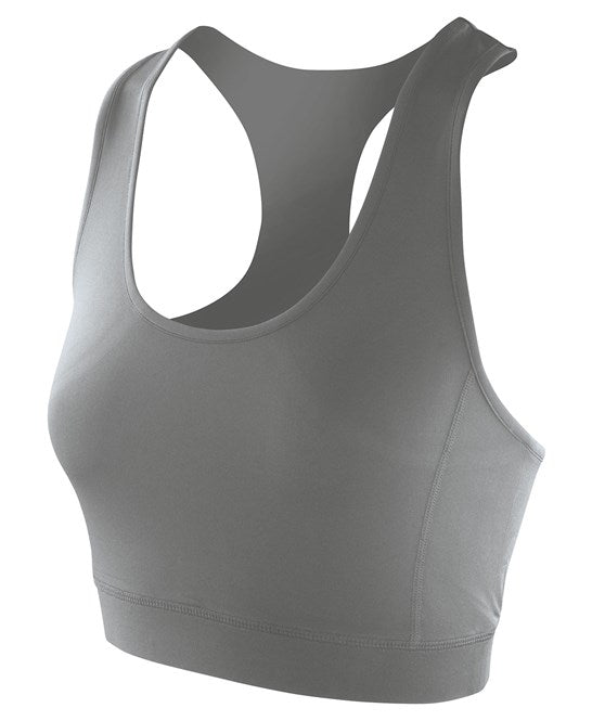 Spiro Softex Crop Top Quick Dry Stretch Gymwear Oeko-Tex Certified Fitness