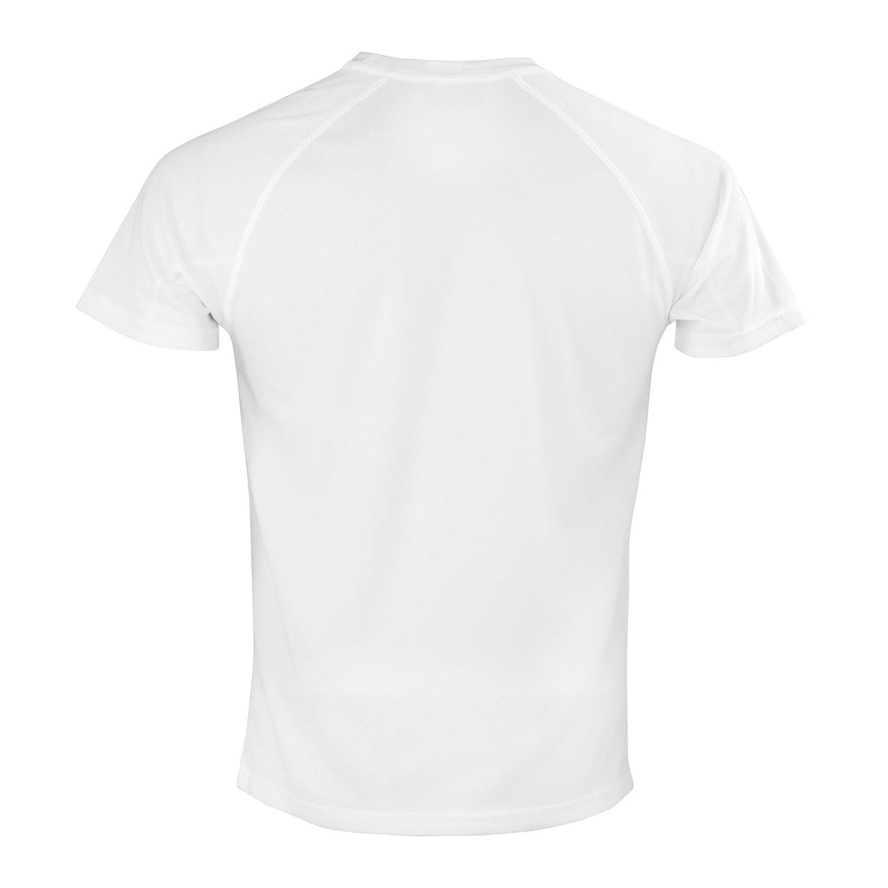 Spiro Performance Aircool Tee White Quick-Dry Breathable Mesh Fabric XXS-5XL