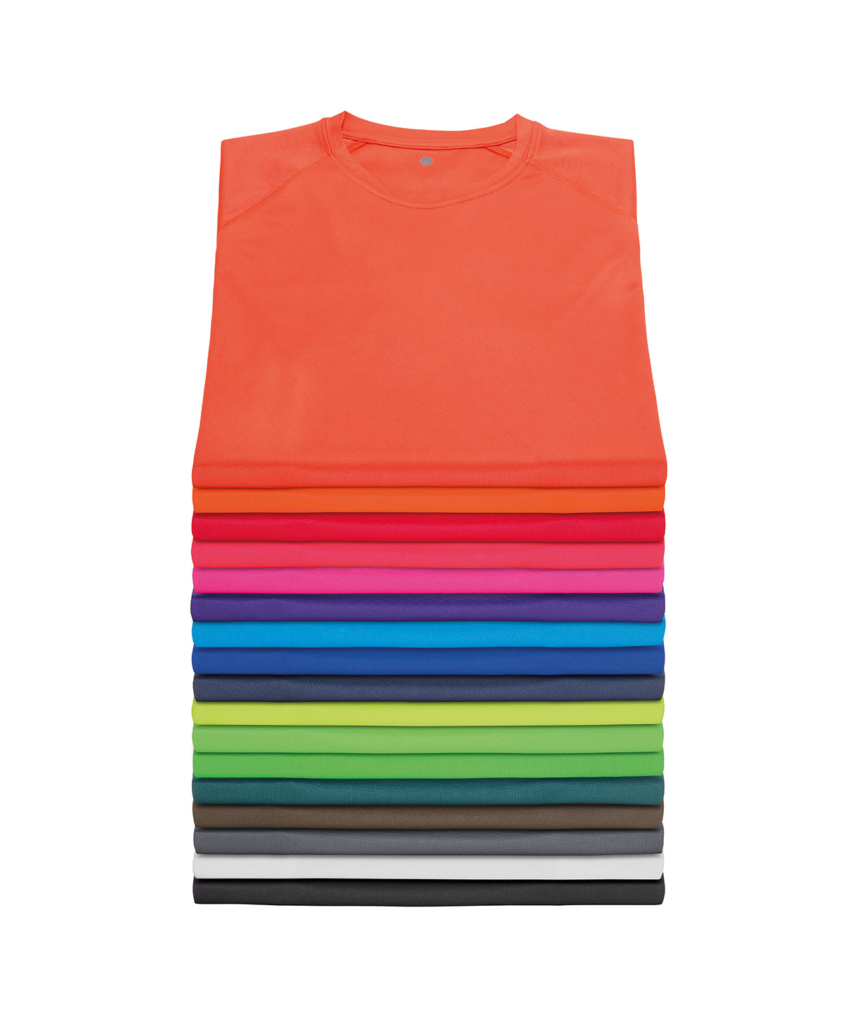 Spiro Performance Aircool Tee Flo Yellow Quick-Dry Breathable Mesh Fabric