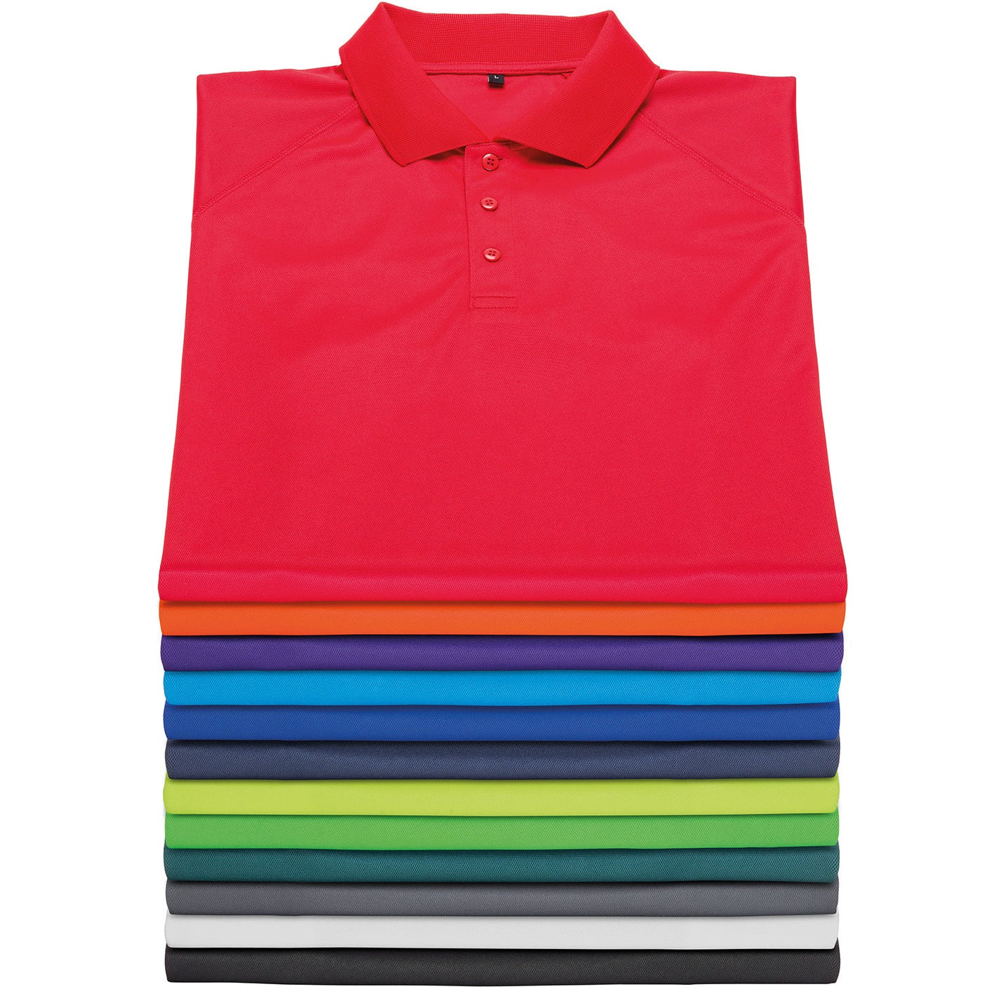 Spiro Performance Aircool Polo Shirt Grey Quick-Dry Breathable Soft Mesh