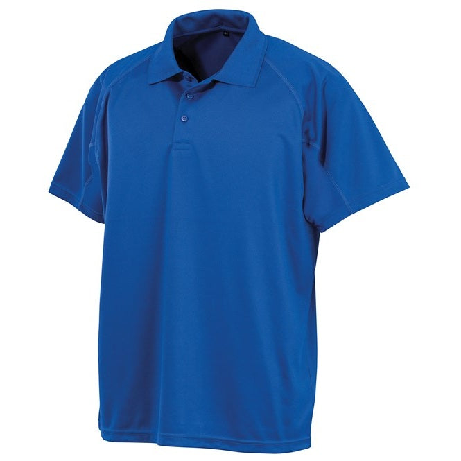 Spiro Performance Aircool Polo Shirt Royal Quick-Dry Breathable Mesh XXS-3XL