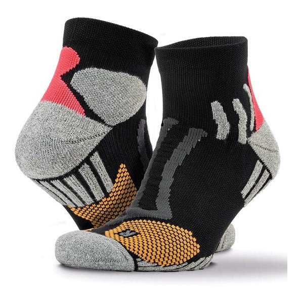 Spiro Compression Sports Socks Coolmax Antibacterial Fast-Dry Trainer Length