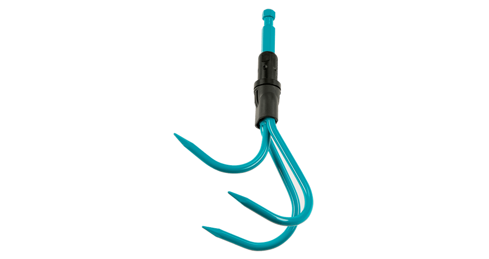 Gardena Combi System Grubber with 3 Prongs for Soil Aeration and Loosening