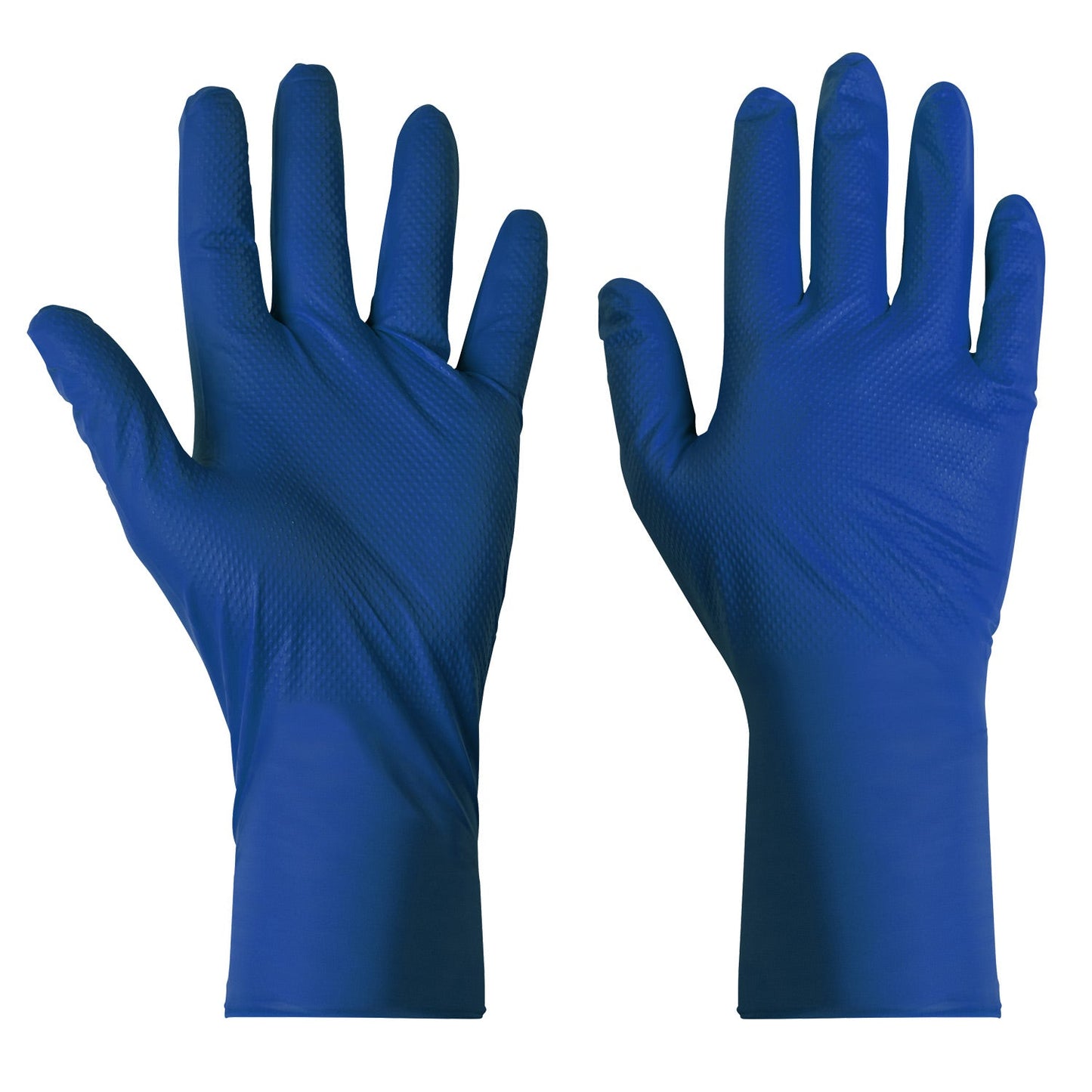 Supertouch Diamond Grip Nitrile Gloves 50 Pack Extended Cuff Excellent Grip