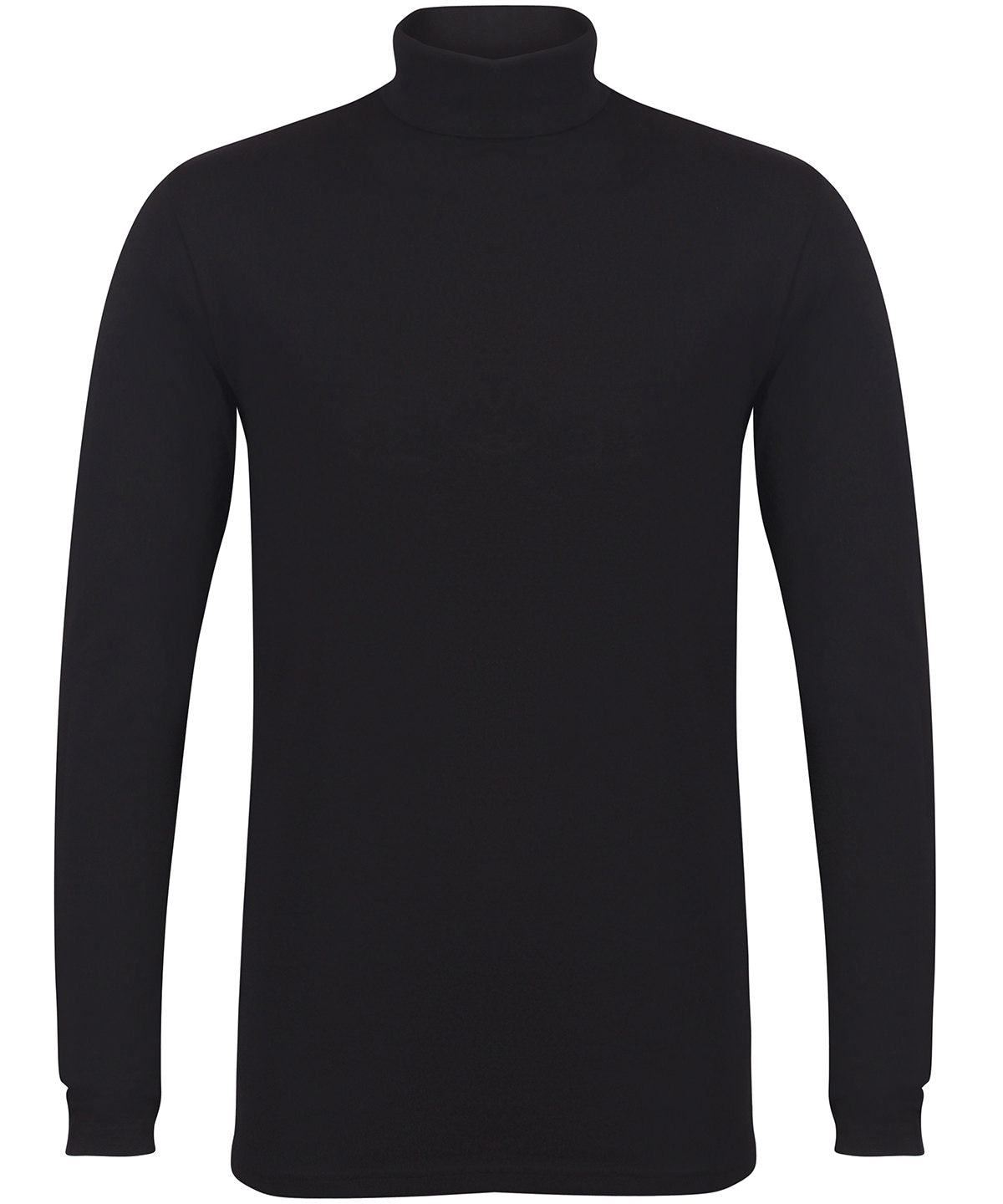 SF Feel Good Black Roll Neck Top Long Sleeve Slim Fit Soft Stretch Fabric