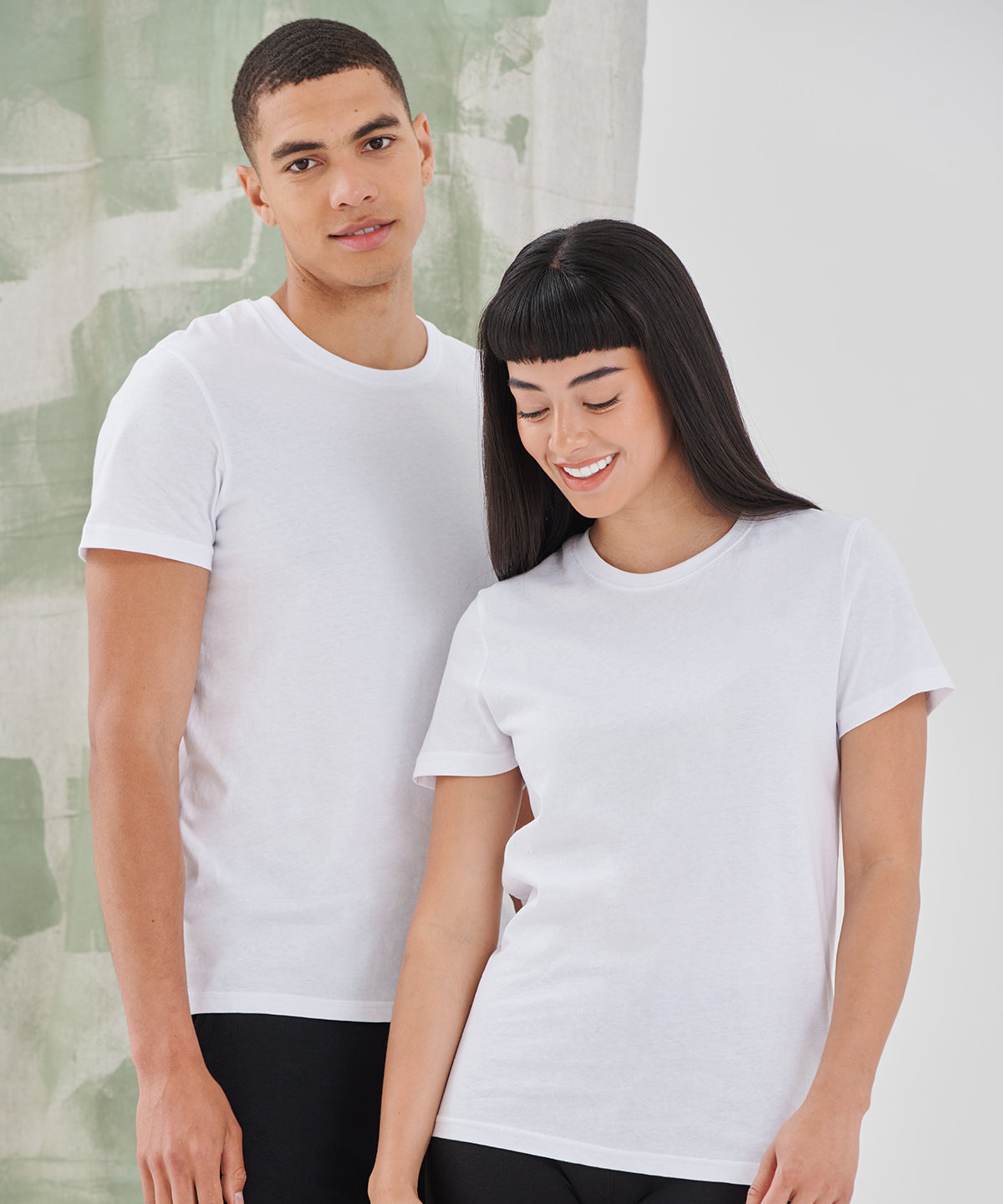 Sf Unisex Organic Cotton T-Shirt Eco-Friendly Ribbed Crew Neck Brand-Free