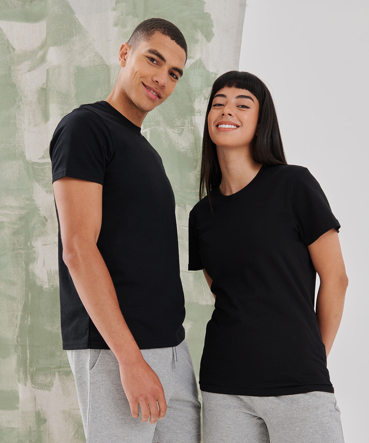 Sf Unisex Organic Cotton T-Shirt Eco-Friendly Ribbed Crew Neck Brand-Free