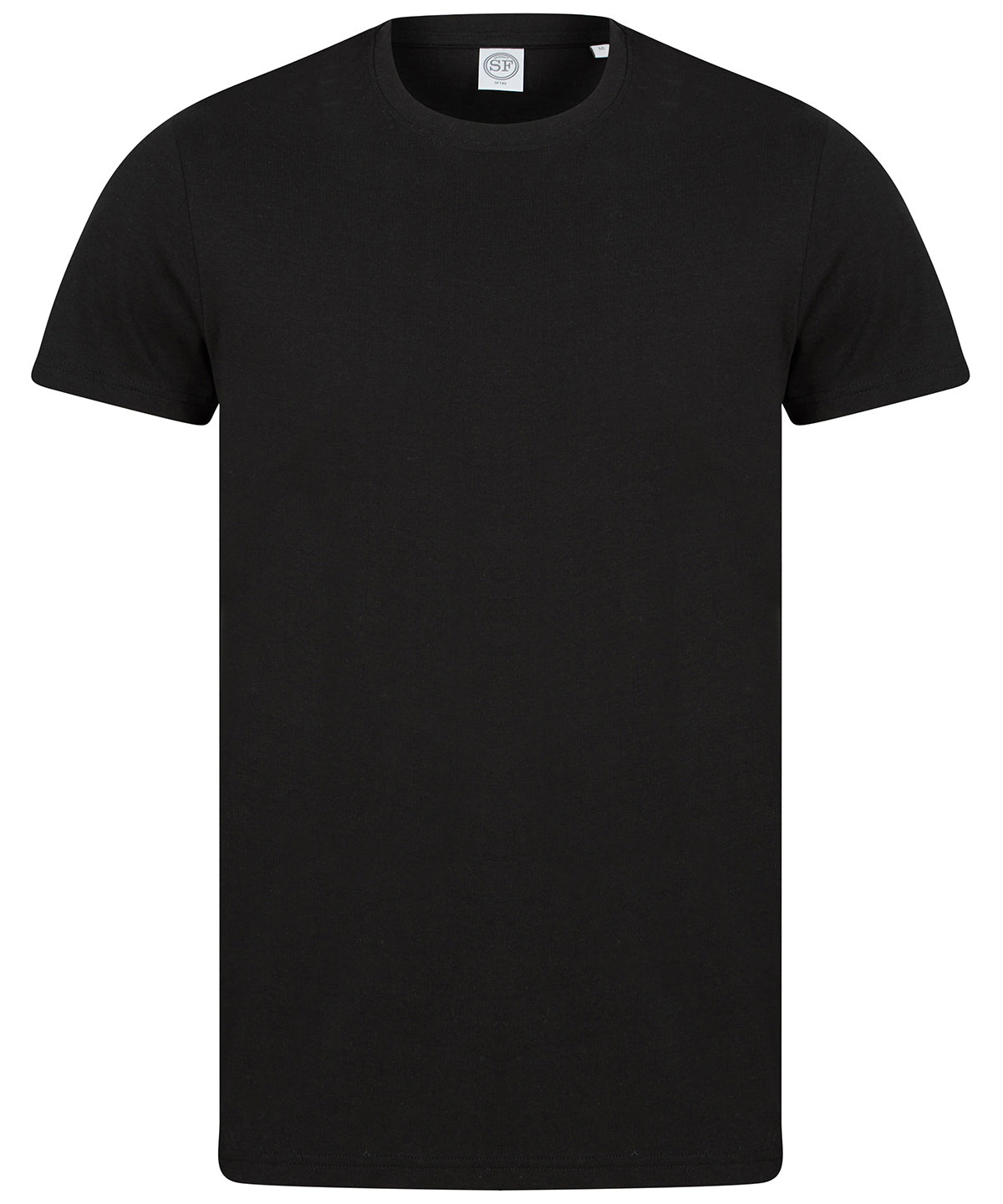 Sf Unisex Organic Cotton T-Shirt Eco-Friendly Ribbed Crew Neck Brand-Free