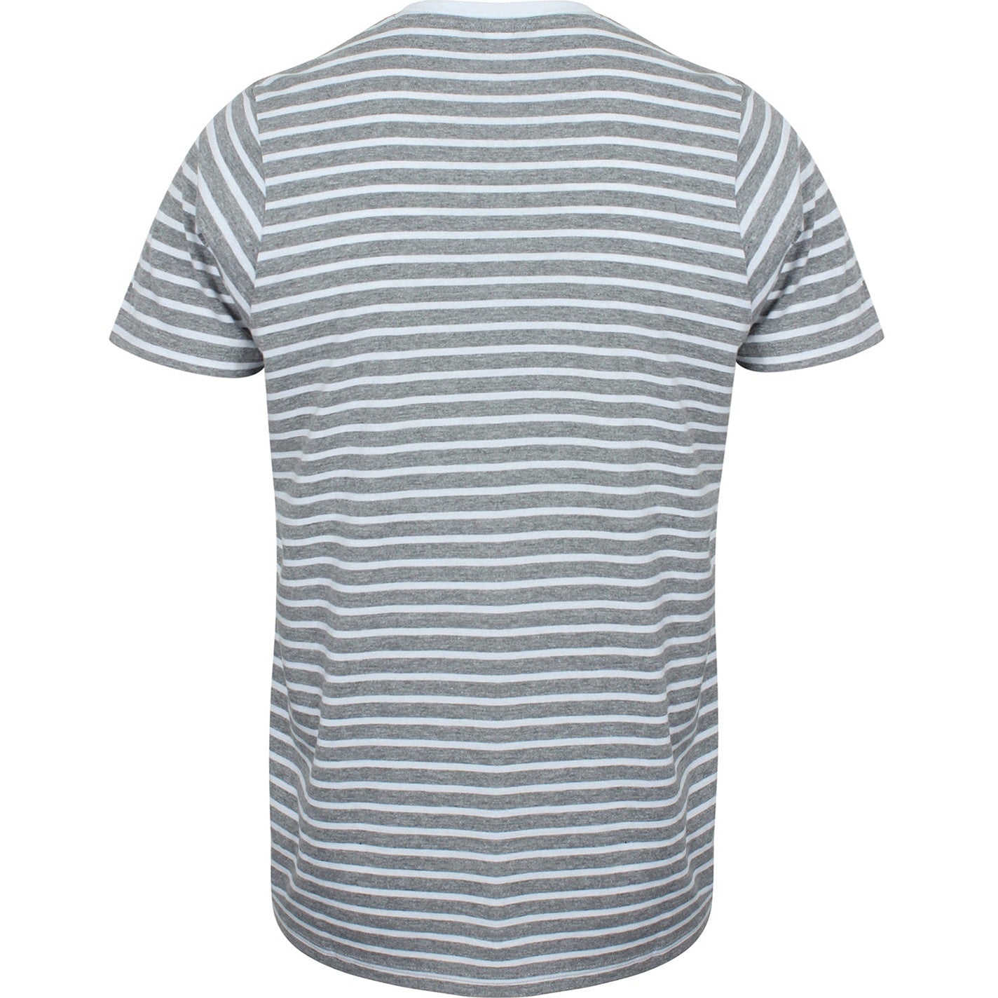 Sf Unisex Striped T-Shirt Soft Cotton Jersey Regular Fit Tear-Out Label