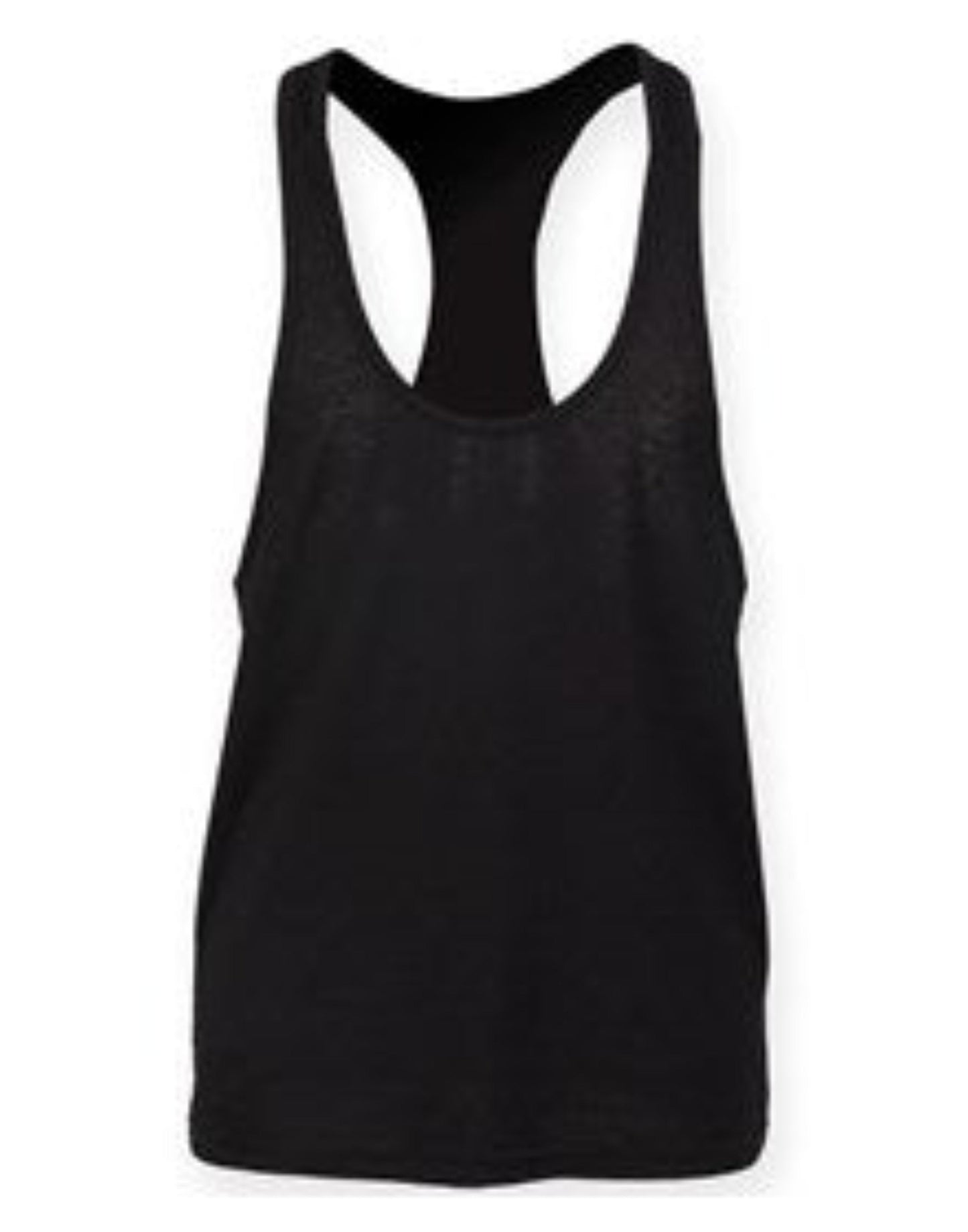 SF Muscle Vest Longline Racerback Gym Top 60% Cotton 40% Polyester S-2XL