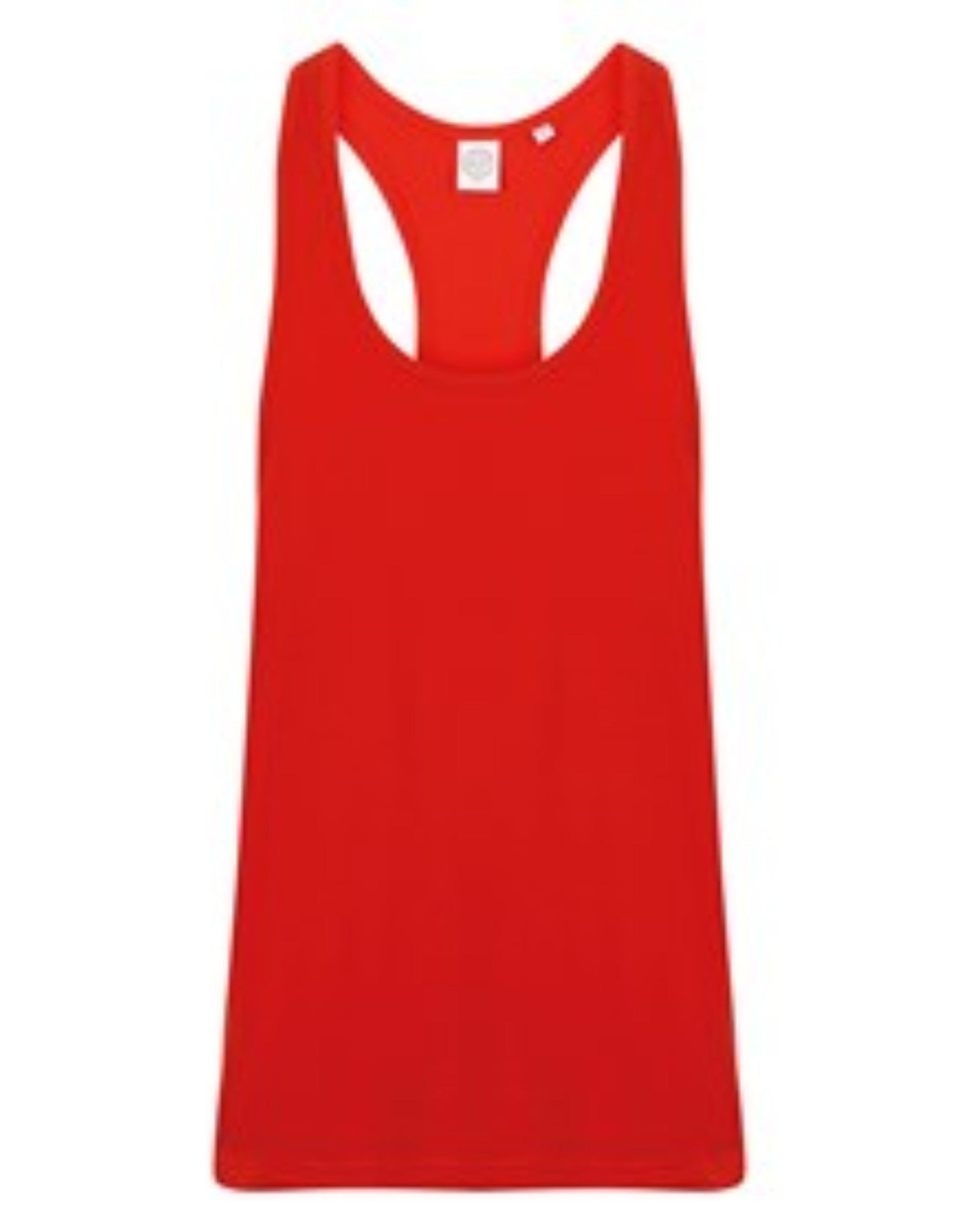 SF Muscle Vest Longline Racerback Gym Top 60% Cotton 40% Polyester S-2XL