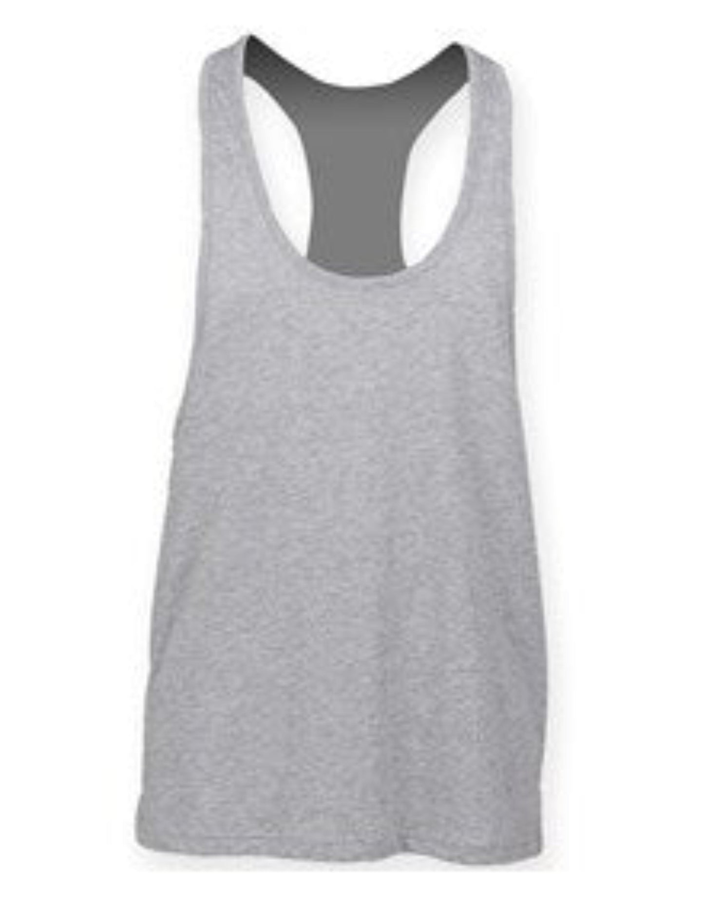 SF Muscle Vest Longline Racerback Gym Top 60% Cotton 40% Polyester S-2XL