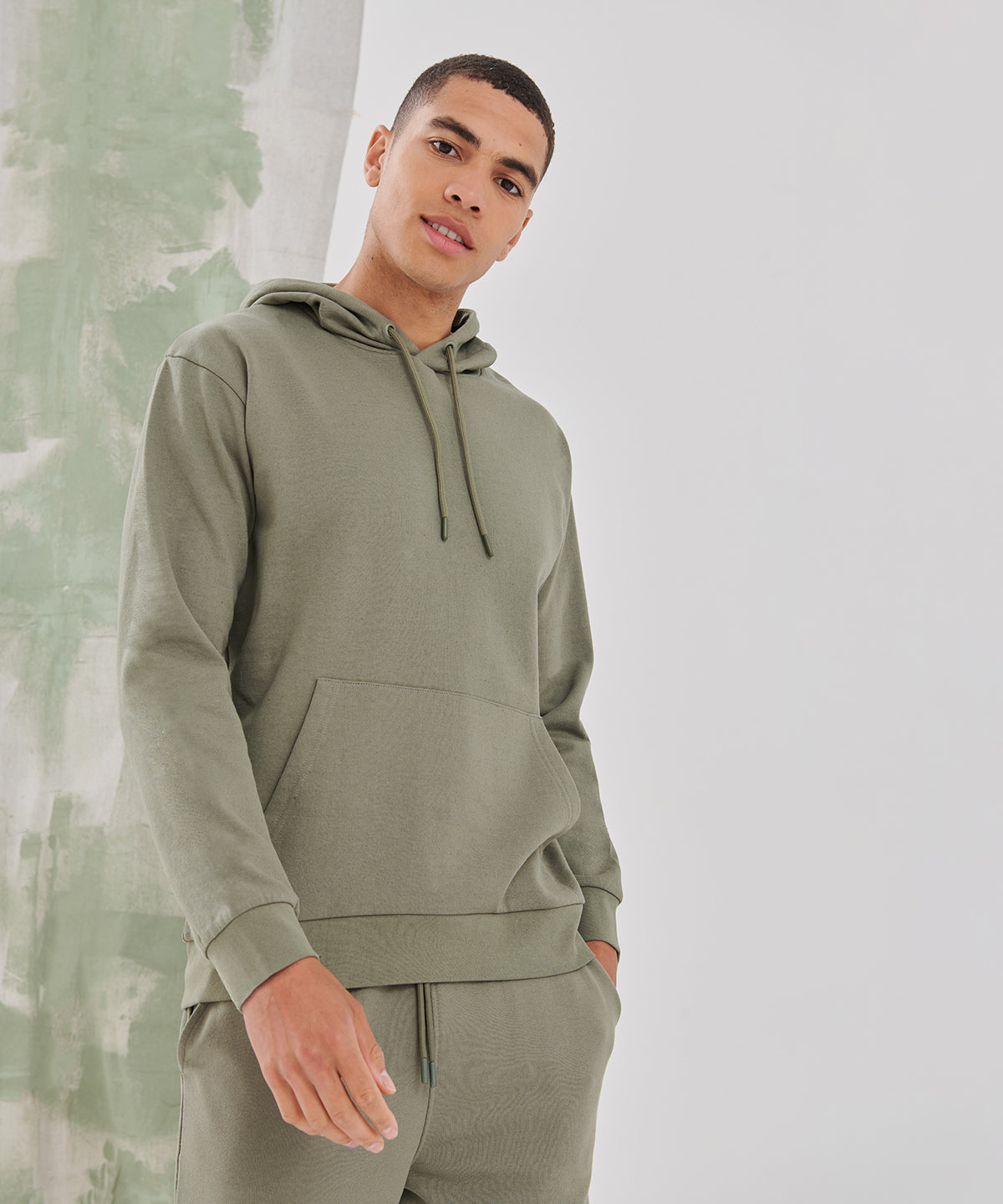 Sf Unisex Sustainable Fashion Hoodie Eco-Friendly Curved Hem Recycled Materials