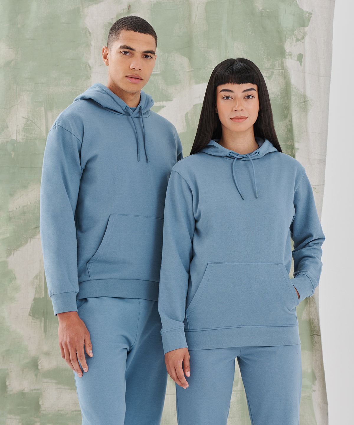 Sf Unisex Sustainable Fashion Hoodie Eco-Friendly Curved Hem Recycled Materials