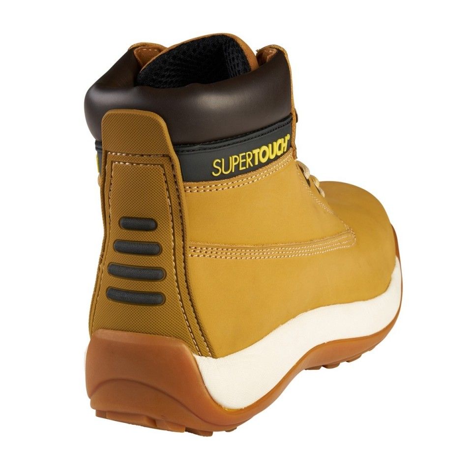 Supertouch XLP30 S3 Steel Toe Safety Boots Lightweight Water Resistant Honey