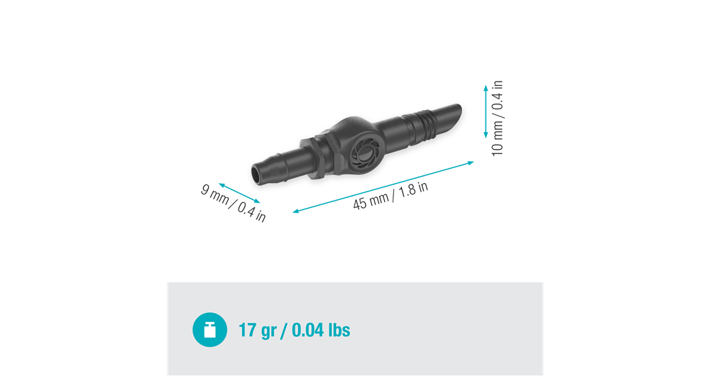 Gardena 4.6 mm Connector for Micro-Drip-System Garden Irrigation System