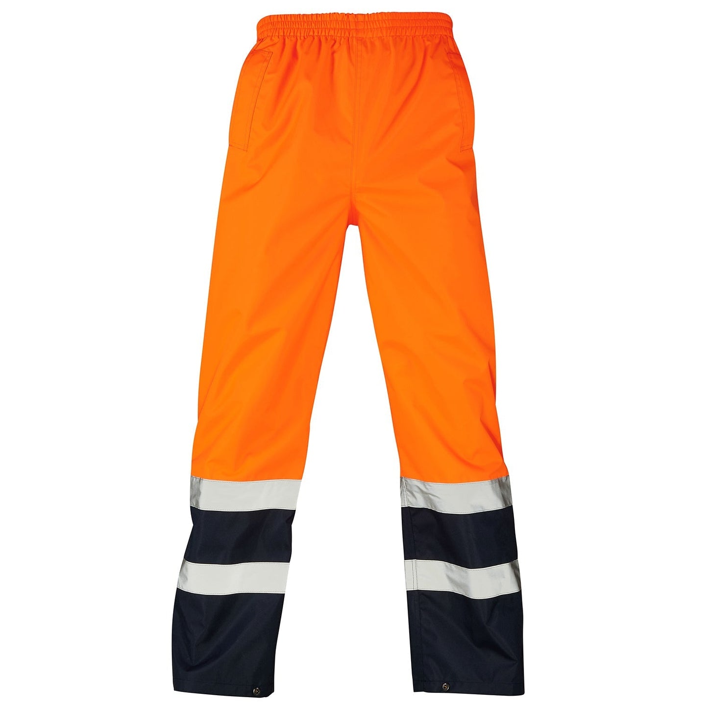 Supertouch Hi Vis Orange 2 Tone Overtrousers Water-Resistant Elasticated Waist