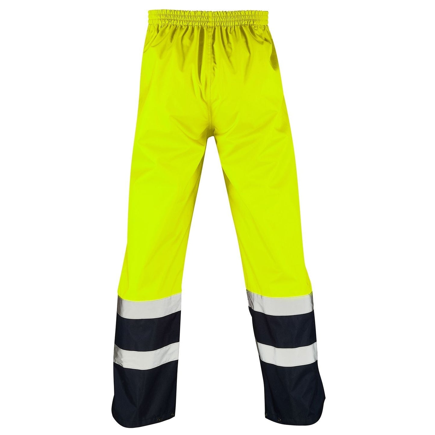 Supertouch Hi Vis Yellow 2 Tone Overtrousers Water-Resistant Elastic Waistband