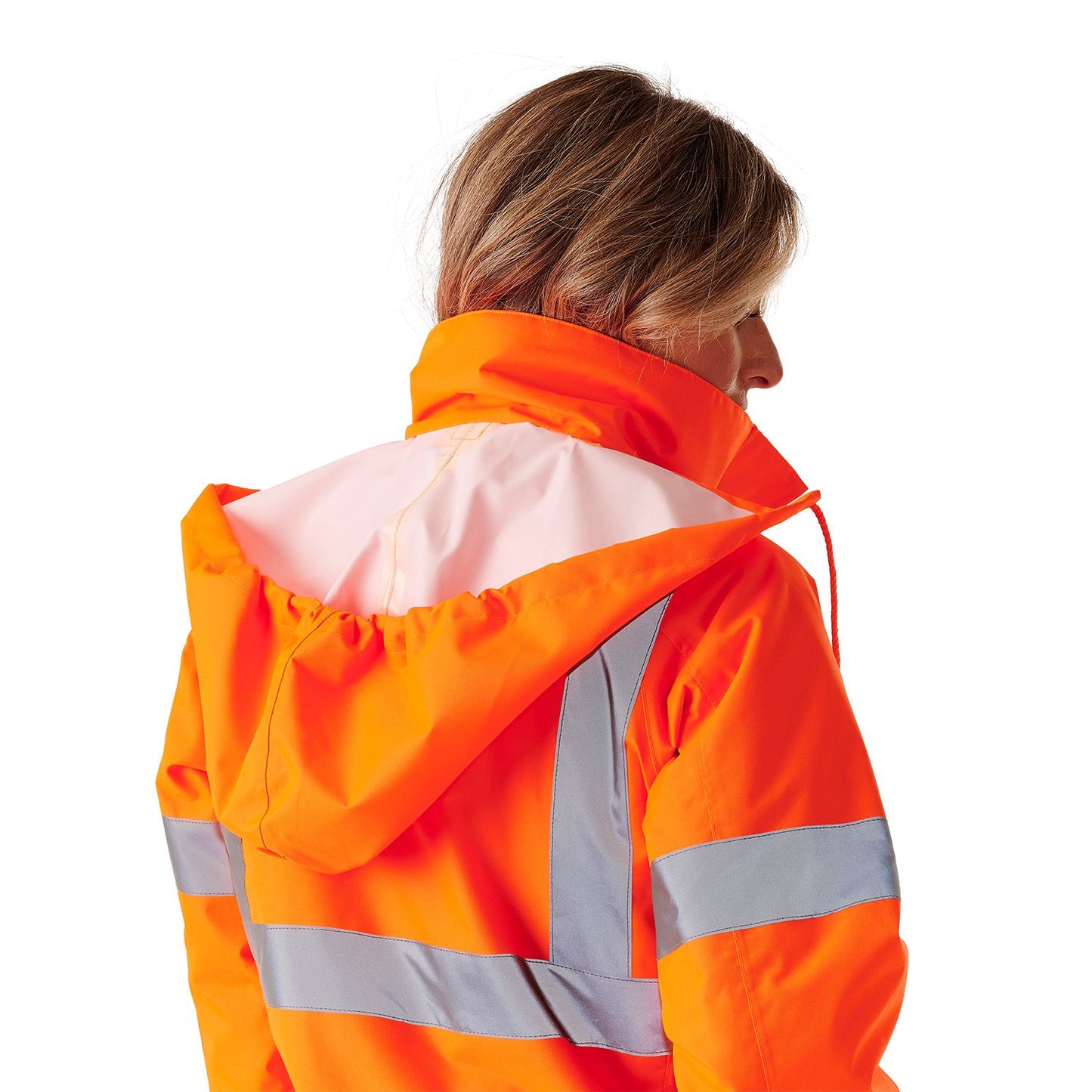 Supertouch Ladies Hi Vis Orange Kamela Padded Jacket Water-Resistant Comfort