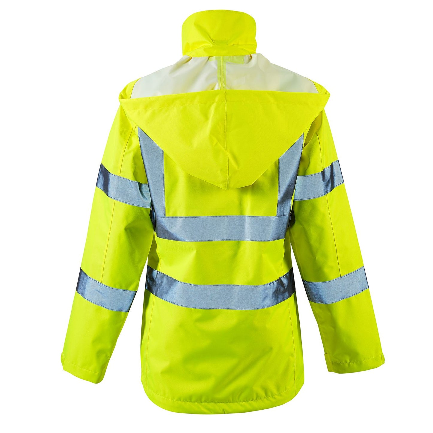 Supertouch Ladies Hi Vis Yellow Sophia Lightweight Jacket with Hood & Pockets