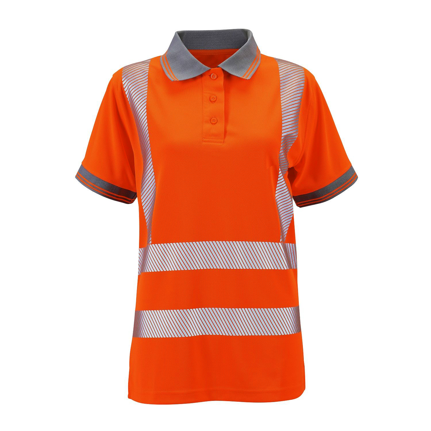 Supertouch Ladies Hi Vis Orange Savannah Polo Shirt UPF 40+ Breathable Fit