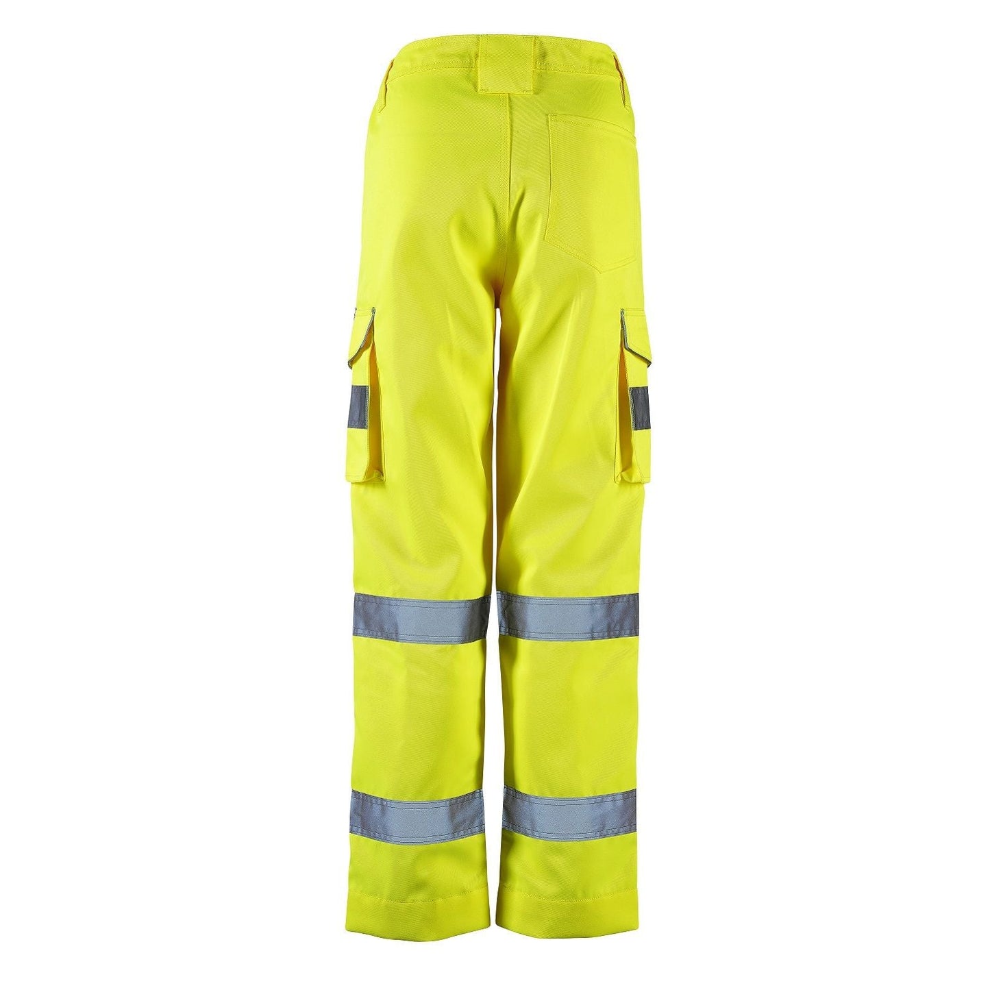 Supertouch Ladies Hi Vis Yellow Hana Combat Trousers with Knee Pad Pockets