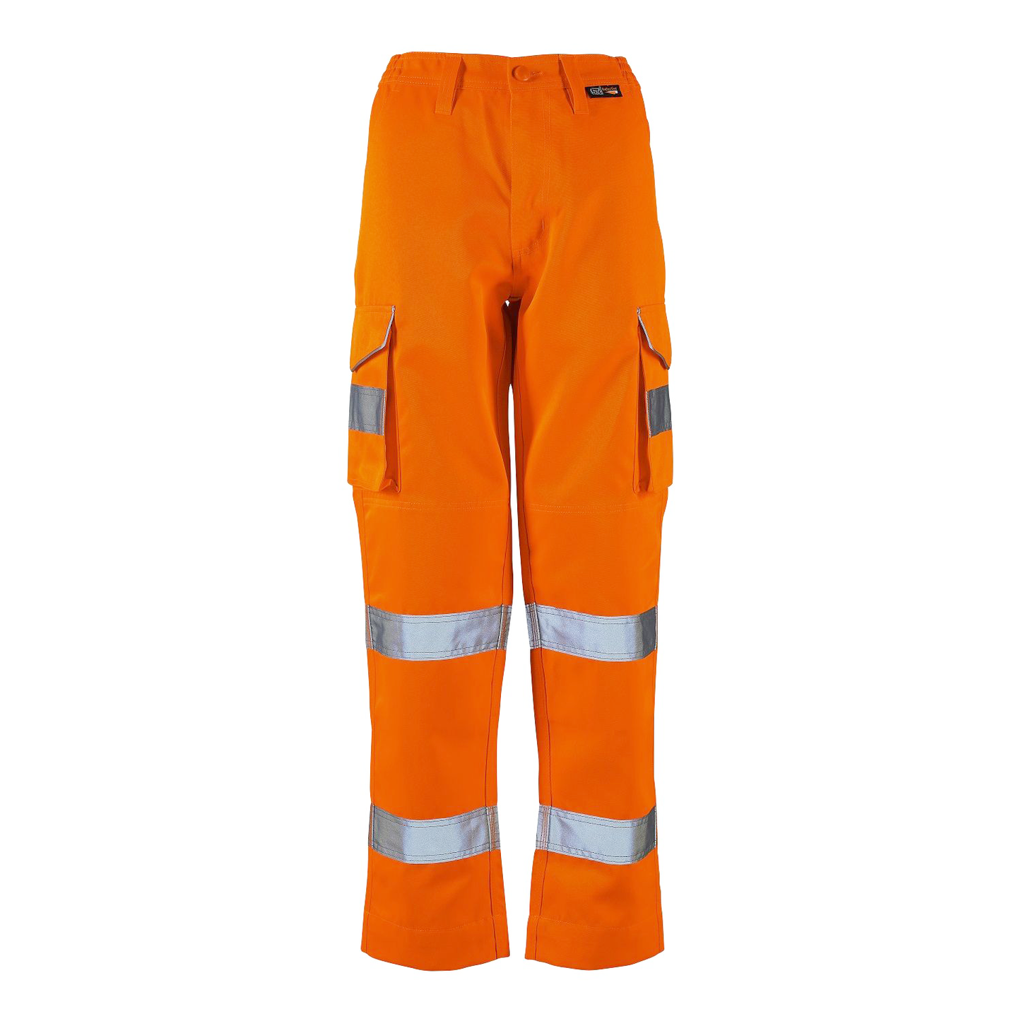 Supertouch Ladies Hi Vis Orange Hana Combat Trousers with Knee Pad Pockets