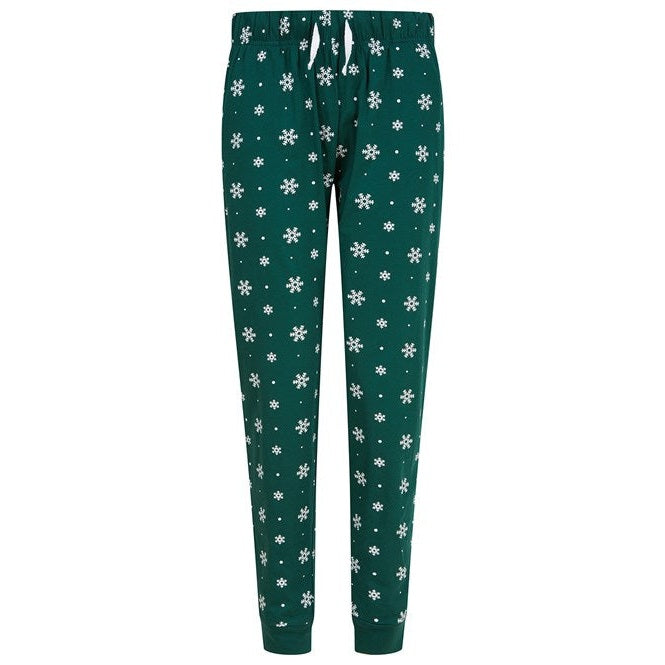 SF Women's Cuffed Lounge Pants with Elasticated Waistband and Pockets