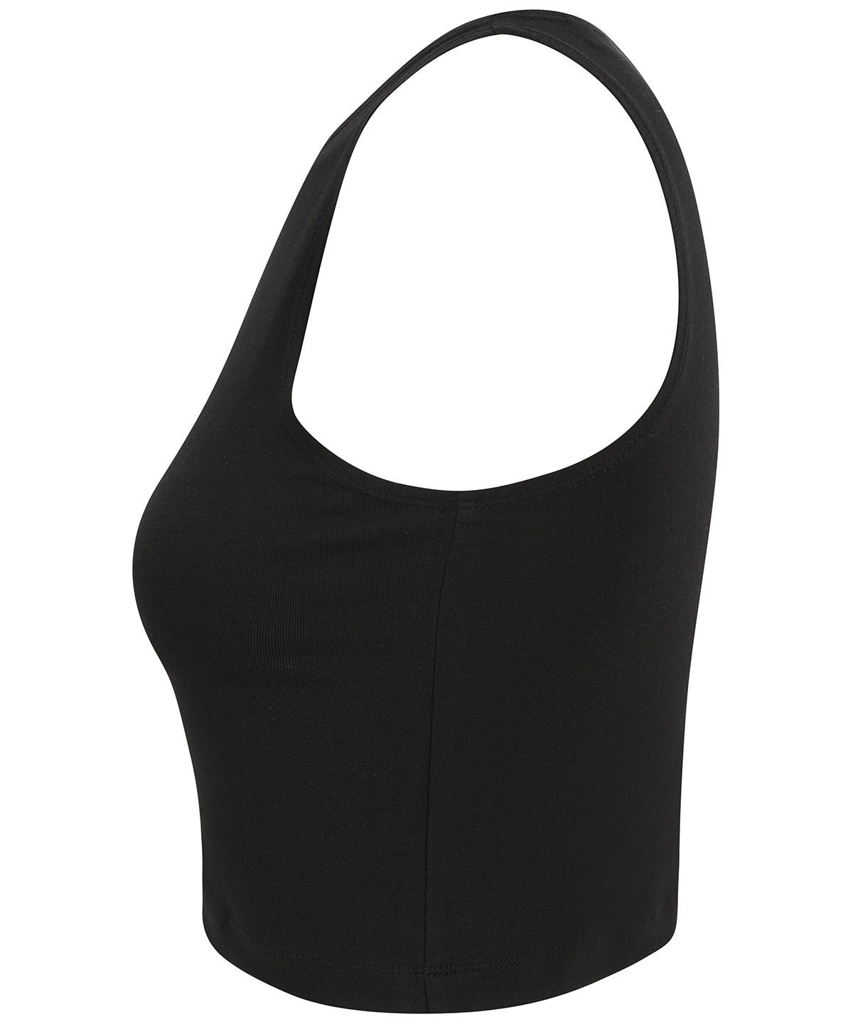Sf Women's Sleeveless Cropped Top Fitted Neckline Vegan Certified Fashion