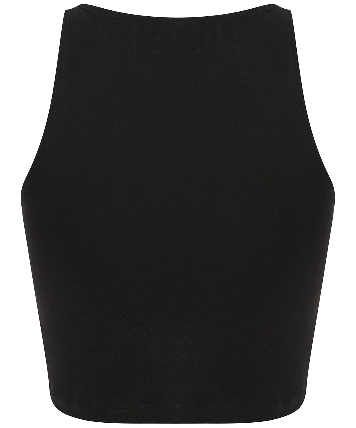 Sf Women's Sleeveless Cropped Top Fitted Neckline Vegan Certified Fashion