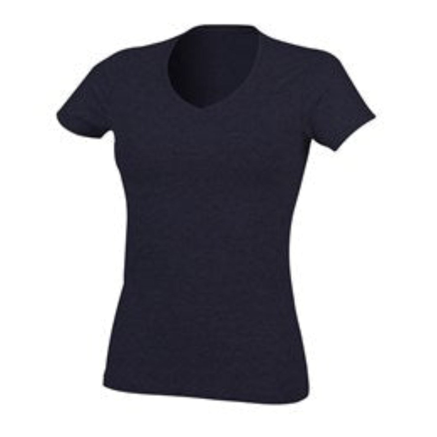Sf Feel Good Women's Stretch V-Neck T-Shirt Modern Longline Fit Soft Cotton