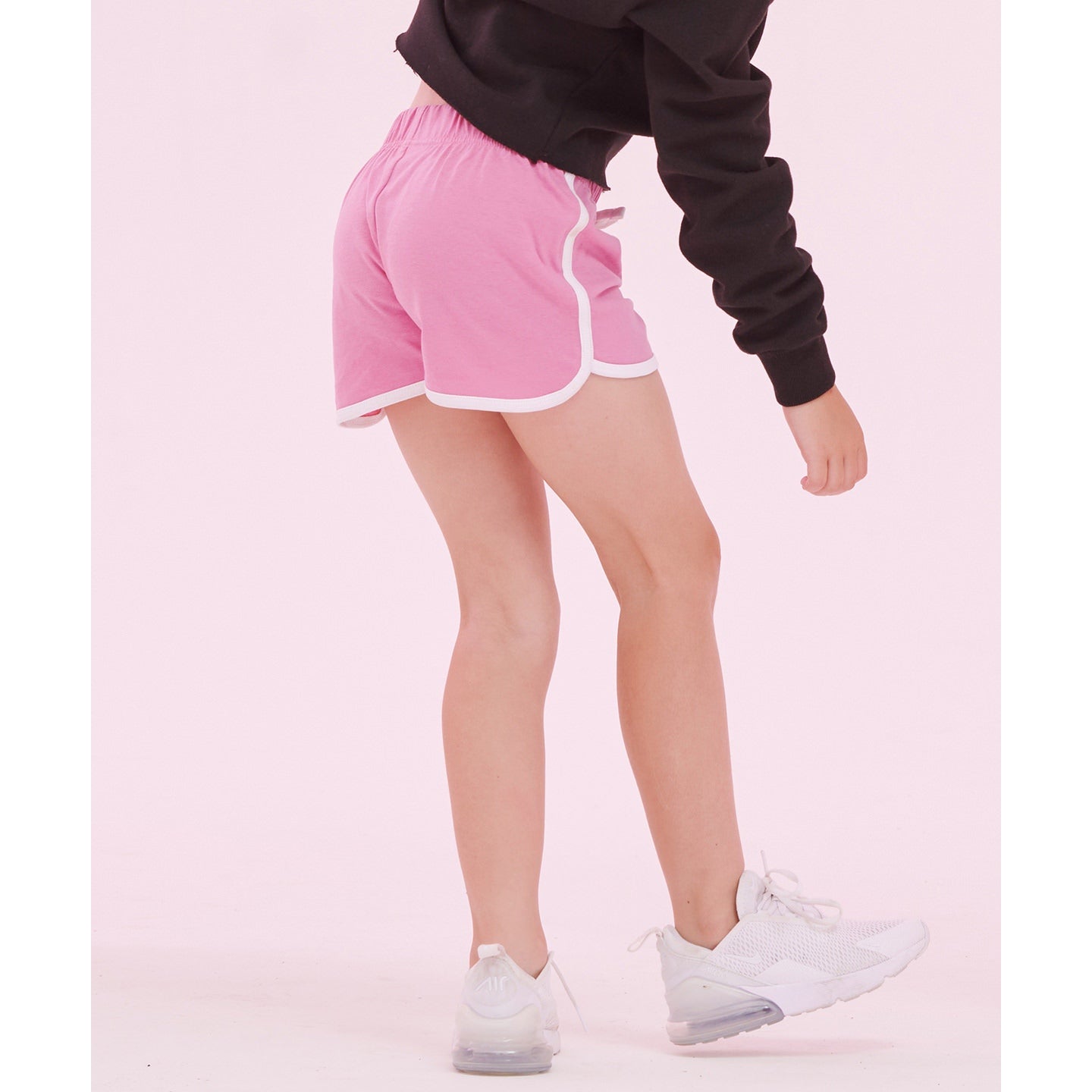 SF Minni Kids Retro Shorts Unisex Cotton Sporty Style with Contrast Binding