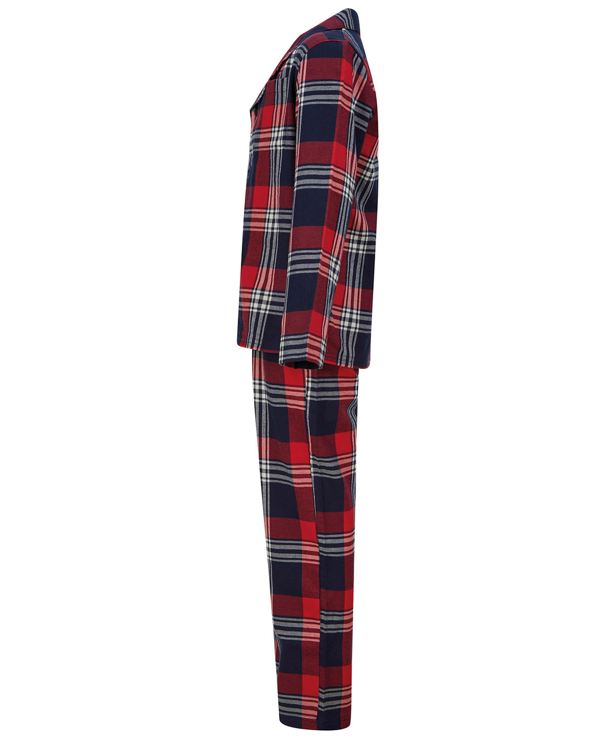 SF Minni Kids Tartan Lounge Set 100% Cotton Flannel Pyjama Collar 3-13 Years
