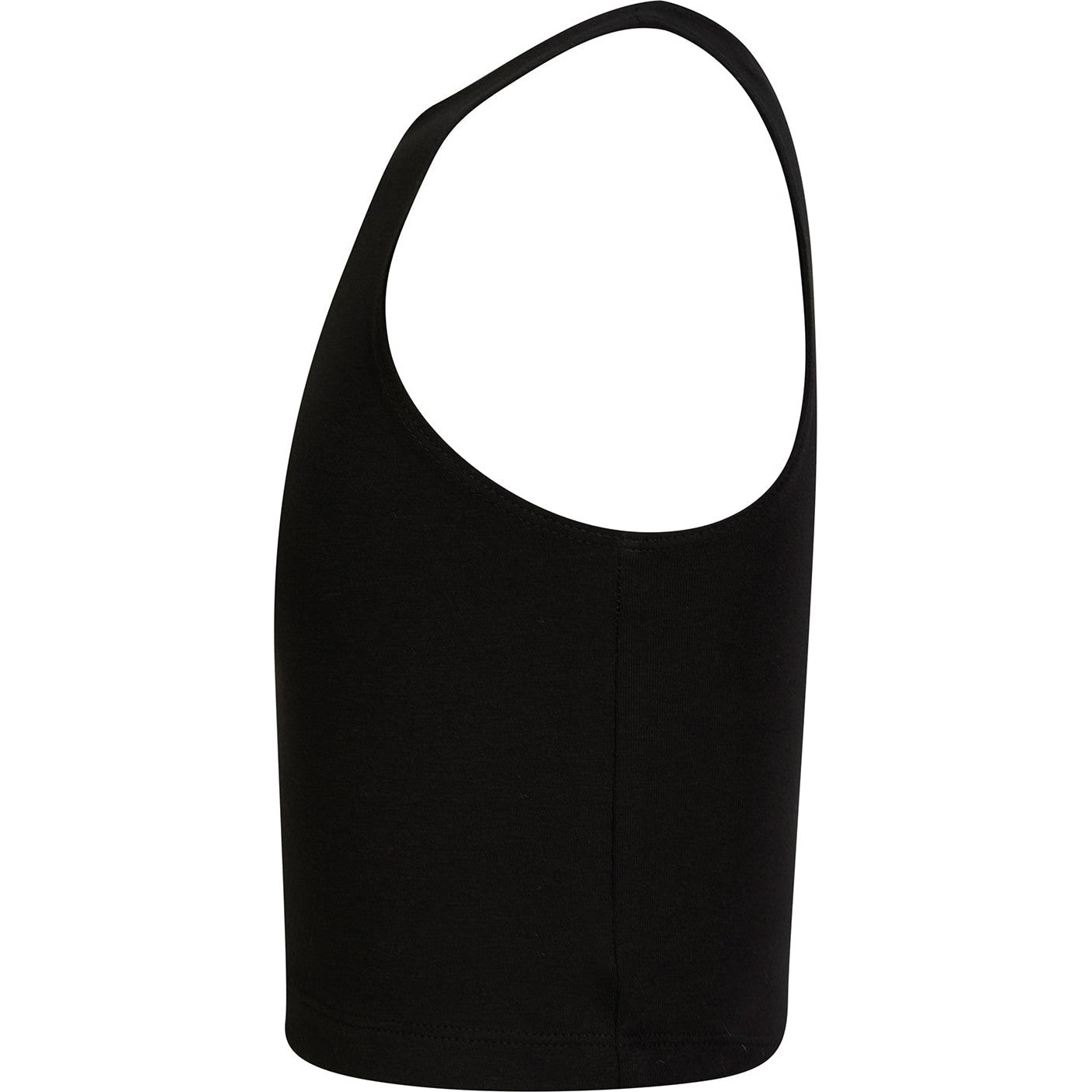 Sf Minni Kids Sleeveless Cropped Top 100% Cotton Flannel Racer Neckline