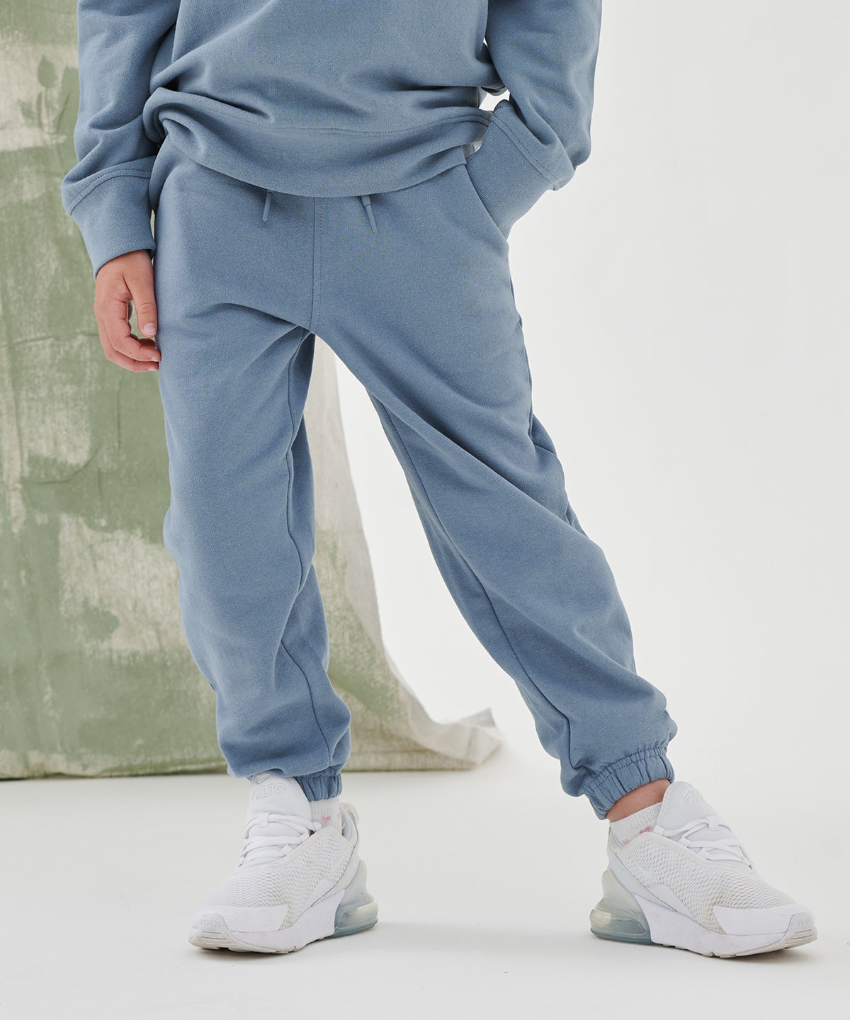 Sf Minni Kids Sustainable Cuffed Joggers Unisex Eco-Friendly Fashion 7-12 Years