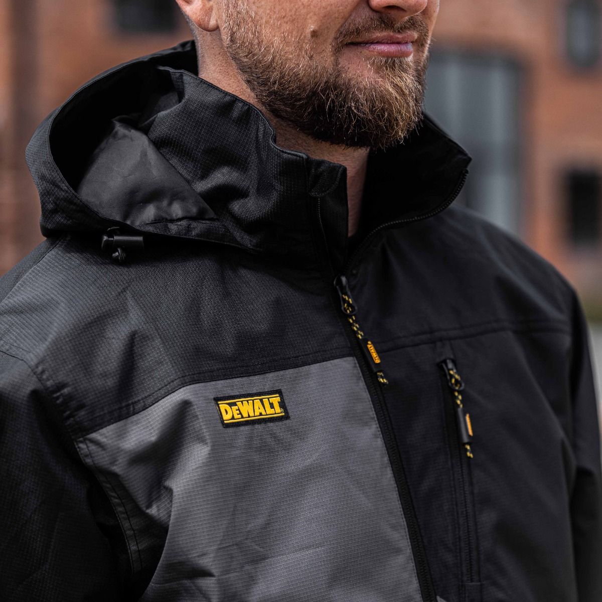DeWalt Southampton Waterproof Breathable Work Jacket with Foldaway Hood
