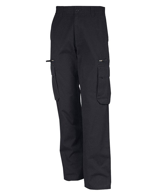 Kariban Multi Pocket Trousers 100% Cotton Heavy Canvas Zip Fly Unique Aged Look