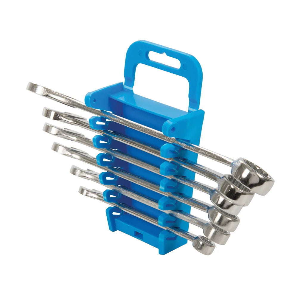 Silverline 6 Piece Combination Spanner Set 8-17mm Chrome Vanadium Steel
