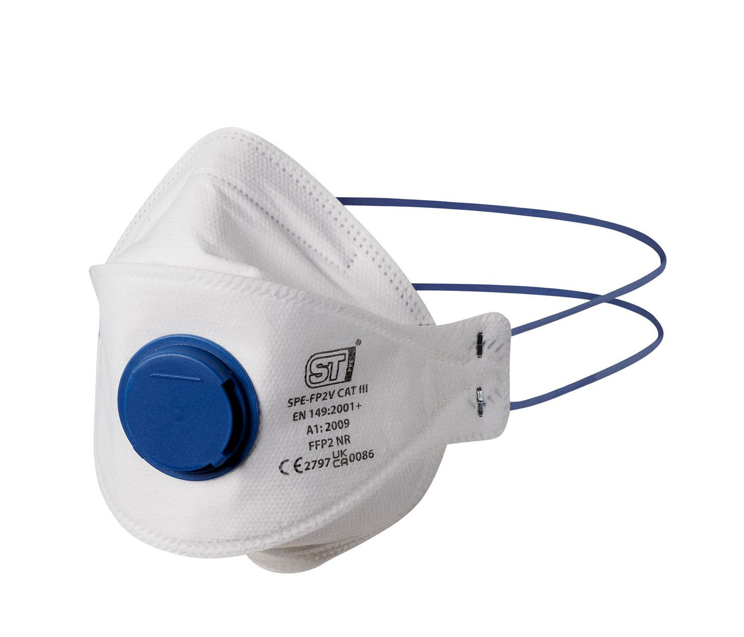 Supertouch FFP2 Tri-Folded Respirator Mask 10 Pack CE Certified Adjustable Fit