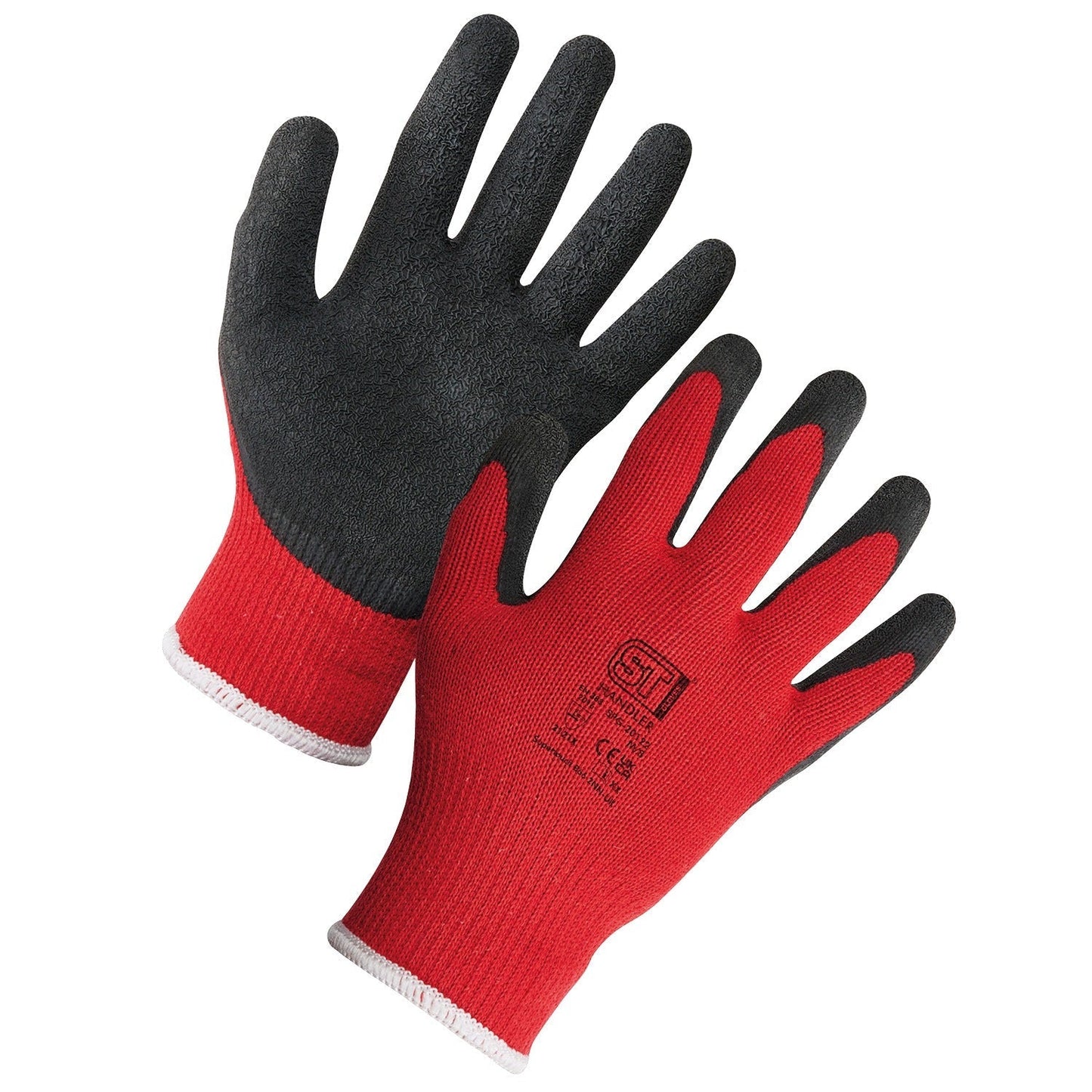 Supertouch Handler Gloves Mixed Fibre Latex Palm Textured Grip 12 Pairs