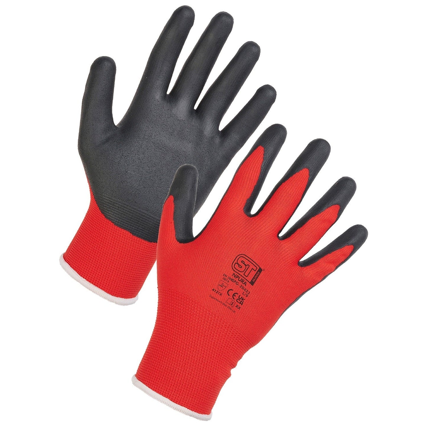 Supertouch NPURA Gloves - Durable Grip High Dexterity Safety Work Gloves