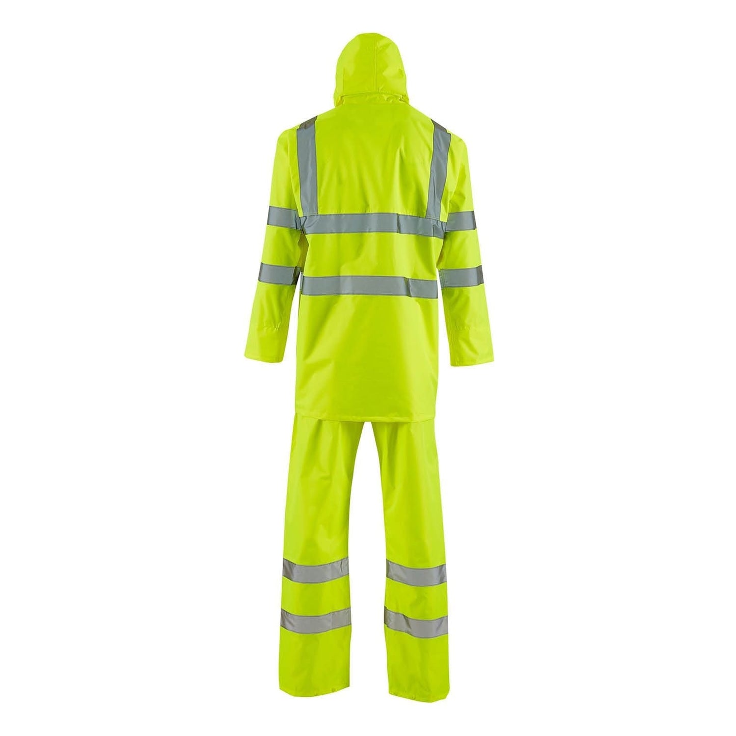 Supertouch Hi-Vis Yellow Lite Rainsuit Waterproof Lightweight Reflective 2-Piece